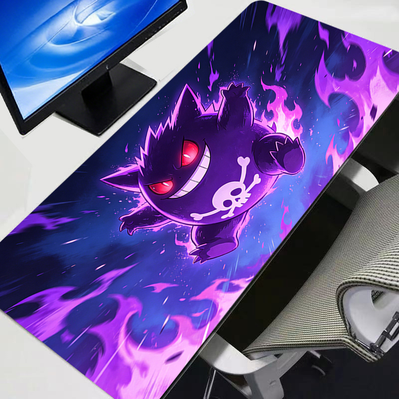 Desk Setup Accessories - Mouse Pad Gengar Pokemon Pikachu Anime