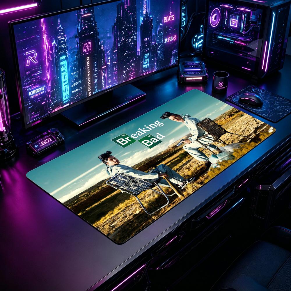 Desk Setup Pc And Laptop - Gaming Mouse Pad BBreaking Bad Mouse