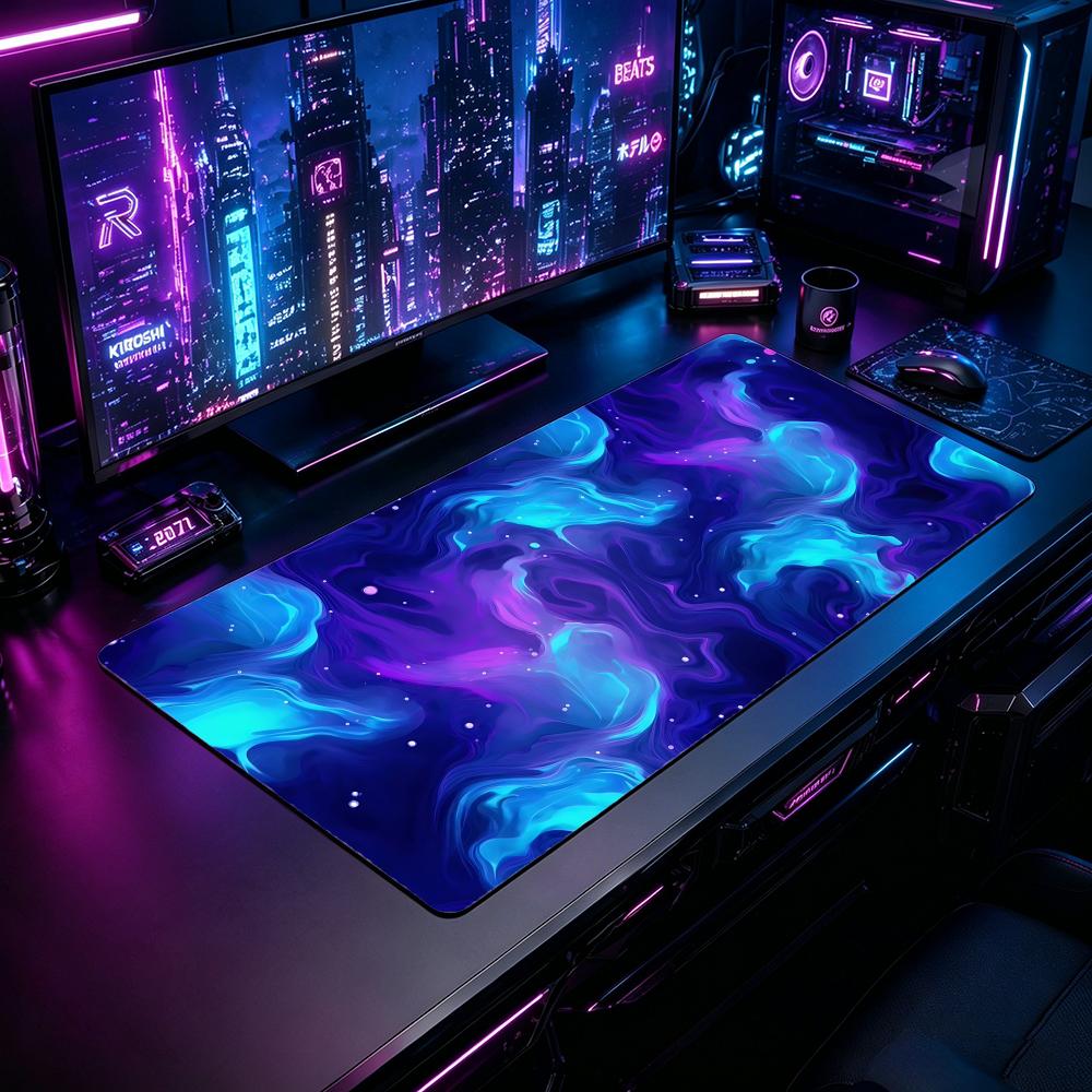 Desk Setup Pc And Laptop - Gaming Mouse Pad GGradient Color Mouse
