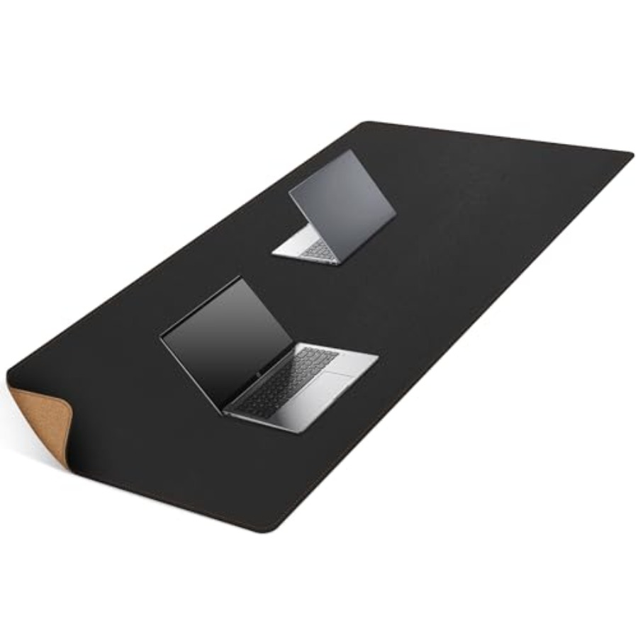 Desk Pad Leather Large - 63x31.5 Leather Desk Mat XXL Large