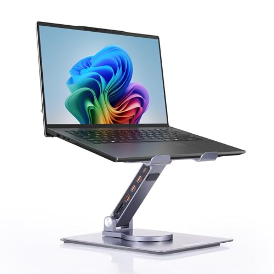 Desk Setup Hub - Desk setup laptop stand with aluminum