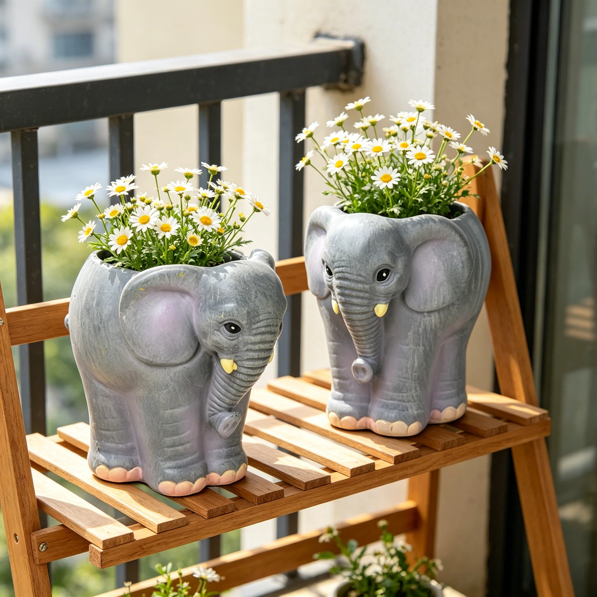 Desk Setup Tablet - 1Pc, Soft and Cute Elephant-Shaped Resin