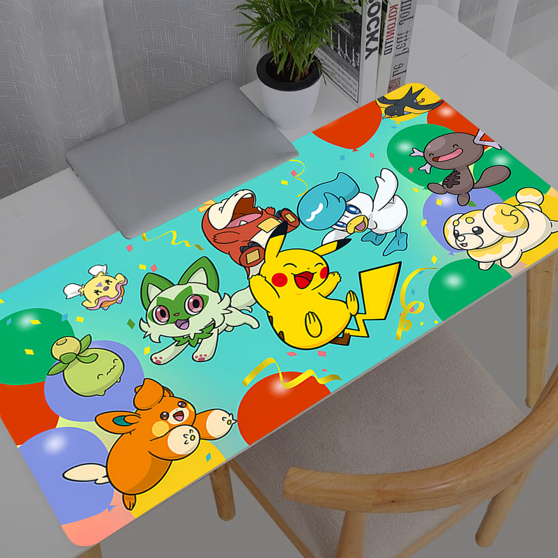 Desk Setup Accessories - Mouse Pad Rubber Table Pokemon Pikachu