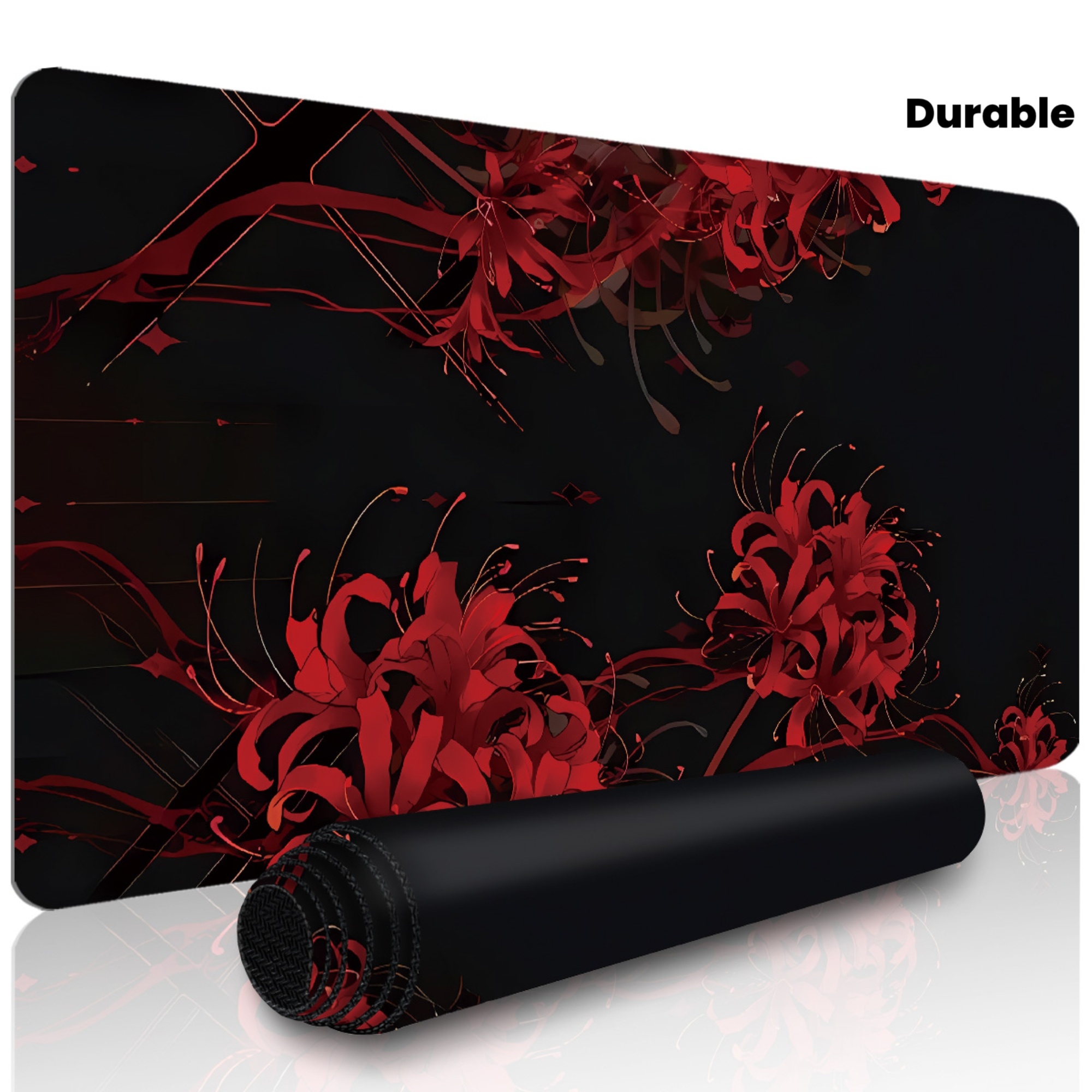 Desk Setup Red - 1pc Bana Extended Gaming Mouse Pad