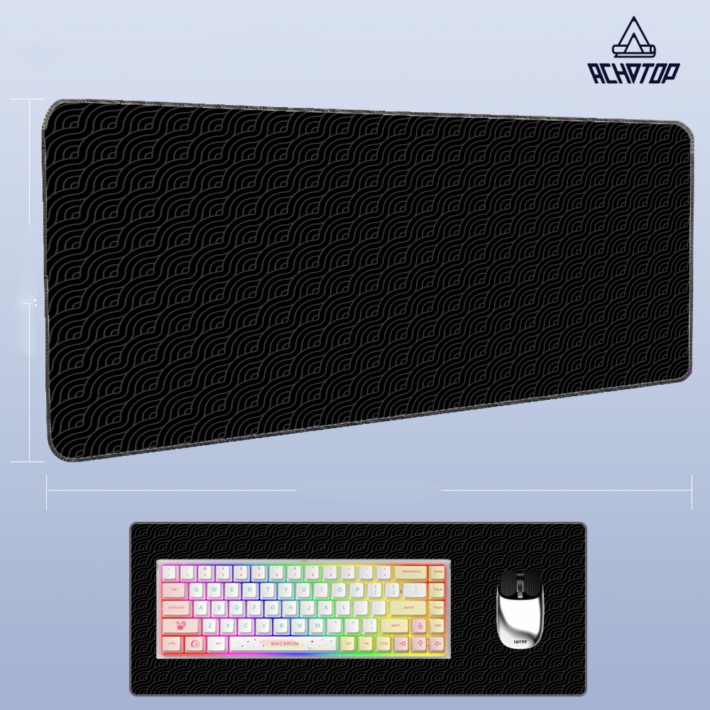 Desk Setup Black And White - Mousepads Large Anime Mouse Pad Black
