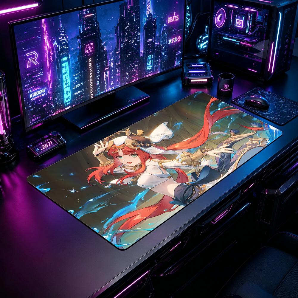 Desk Setup Pc And Laptop - Gaming Mouse Pad NNilou Genshin Mouse