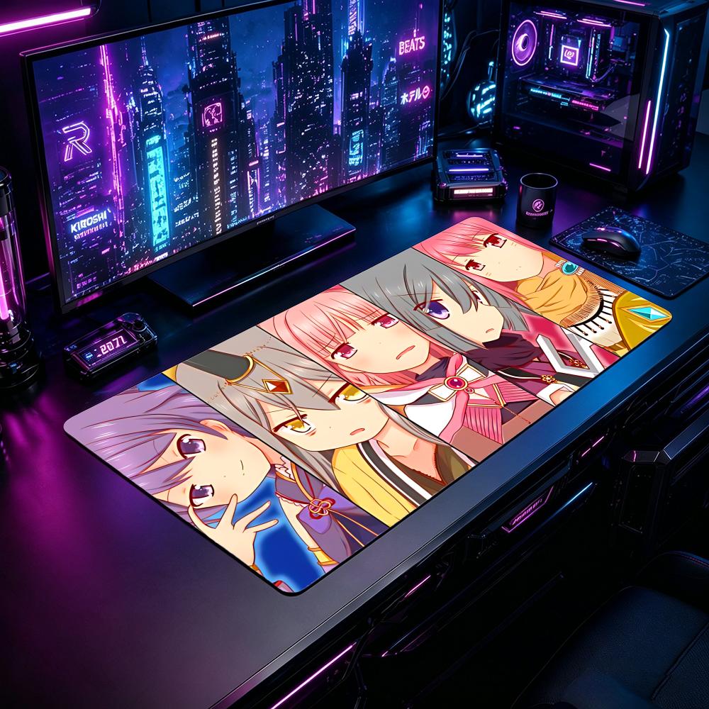 Desk Setup Pc And Laptop - Gaming Mouse Pad MMagia Record Mouse