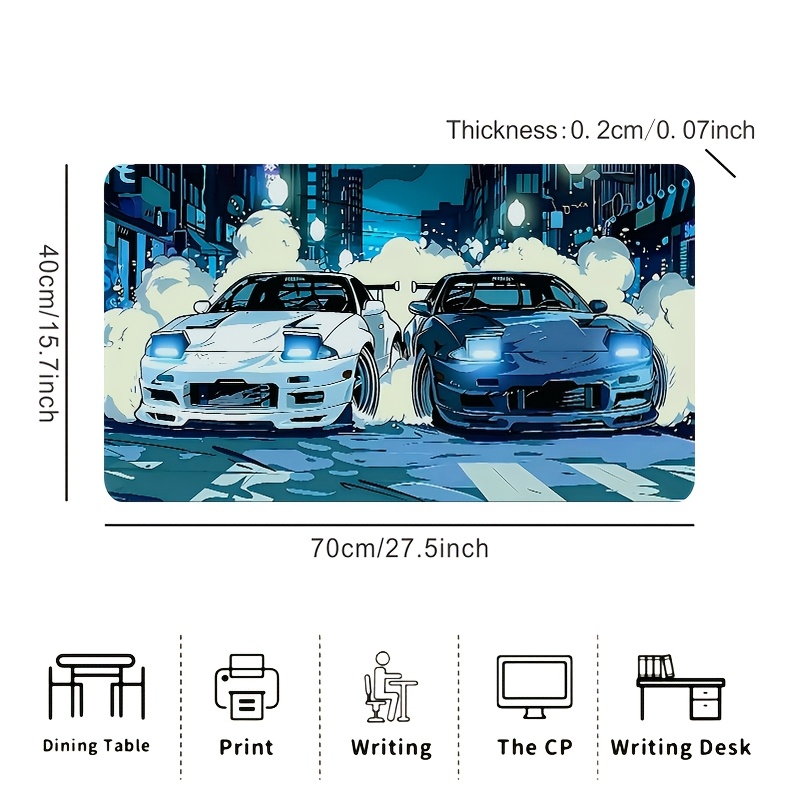 Two White Sports Cars Large Mo - огляд і ціна Desk Setup For Two Laptops