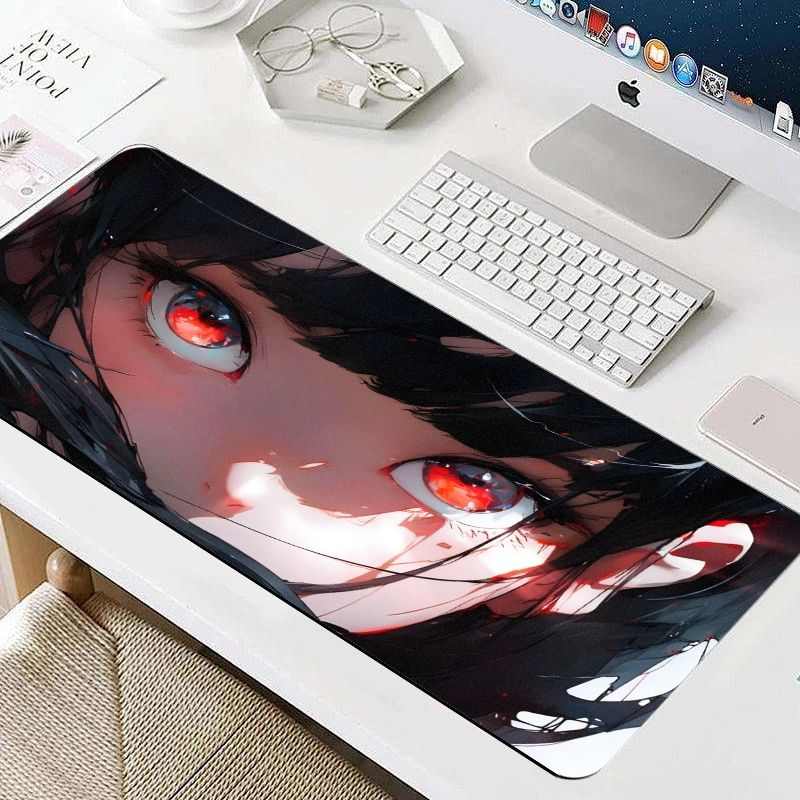 VIKAMA Dark Anime Red Eye Girl - огляд і ціна Desk Setup Red