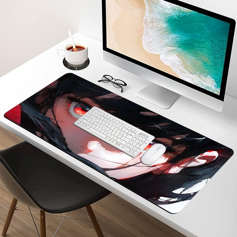 VIKAMA Dark Anime Red Eye Girl - огляд і ціна Desk Setup Red