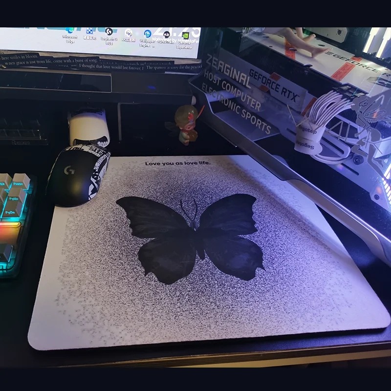 Aesthetic Marble Swirl Tablecl - огляд і ціна Desk Setup Black And White