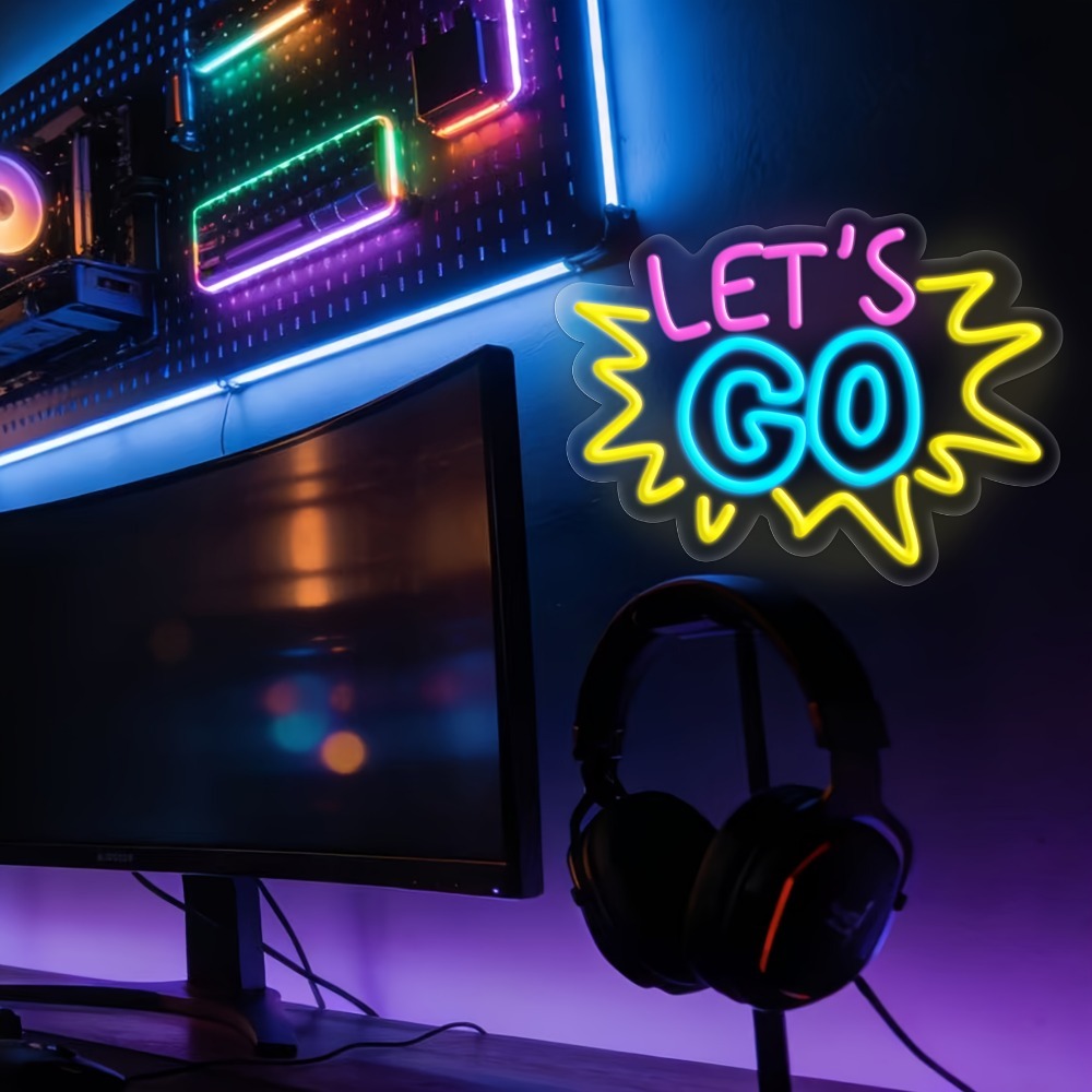 LET'S GO Multicolor LED Neon S - огляд і ціна Desk Setup Quotes