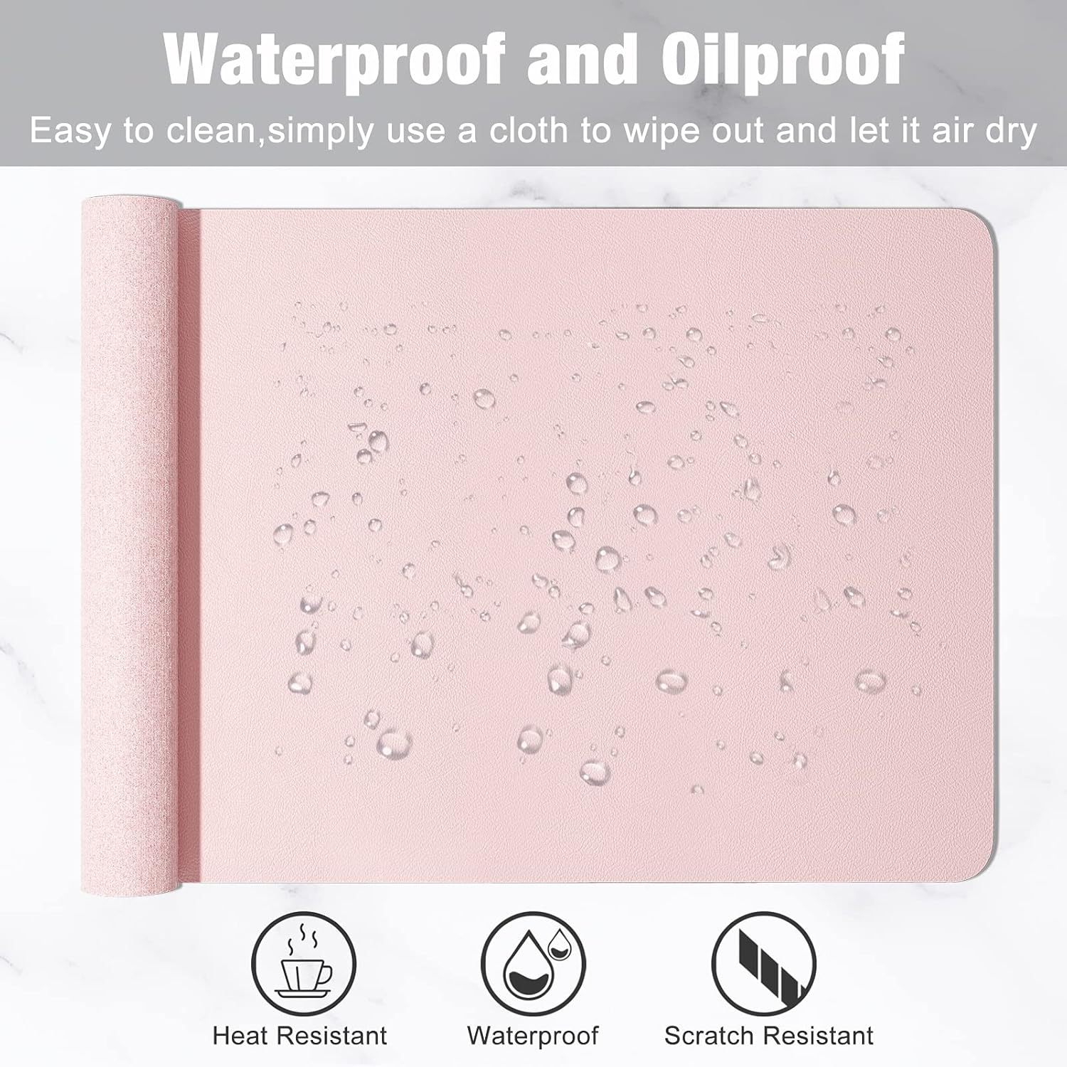 1 Pcs Large Size 60*30mm Offic - огляд і ціна Desk Pad Leather Large