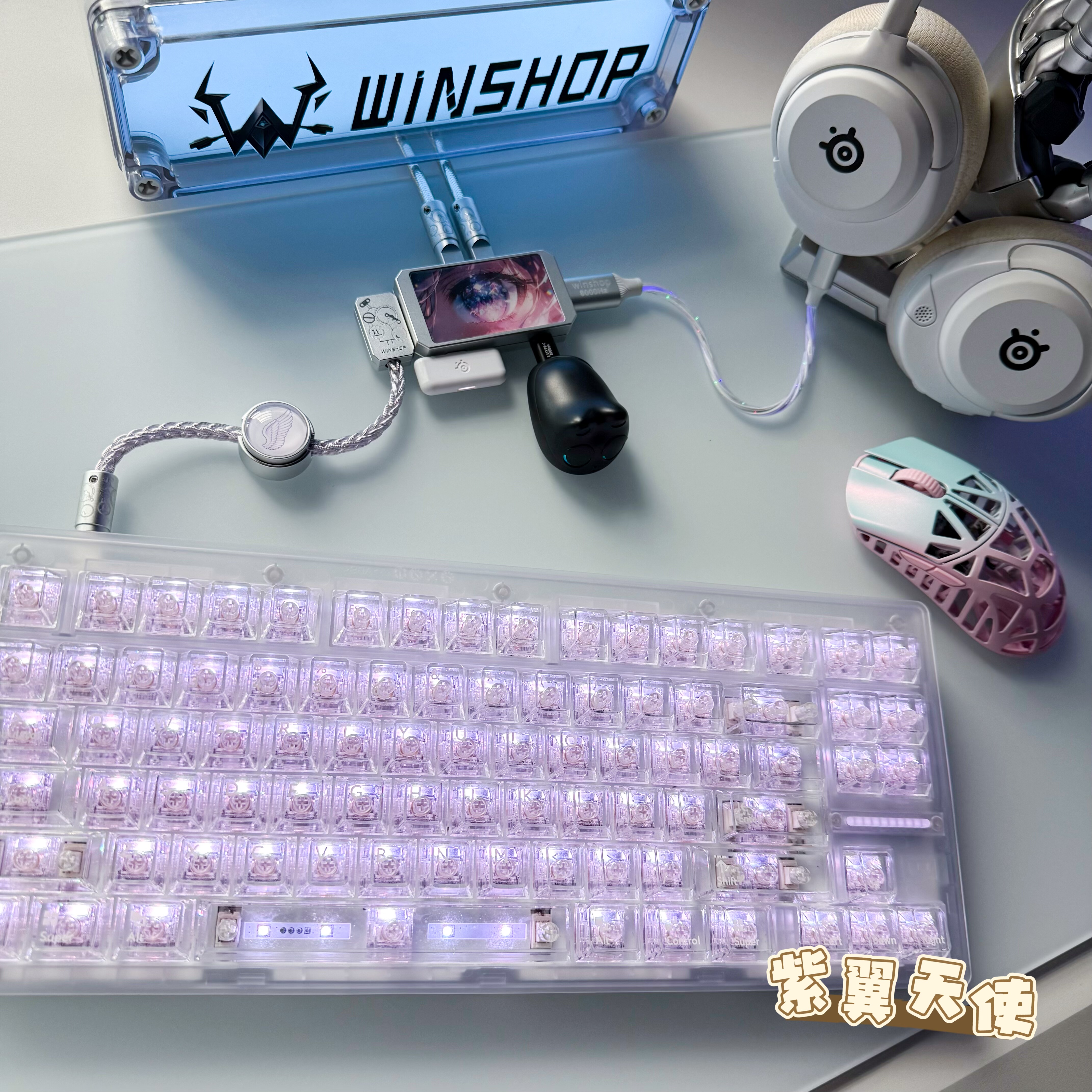 WINSHOP Esports USB HUB 2-in-1 - огляд і ціна Desk Setup Hub