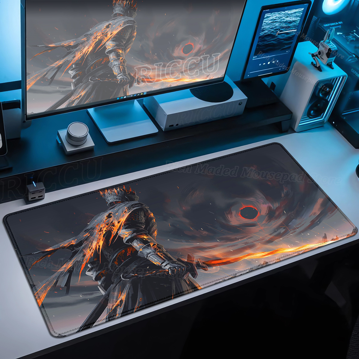 Game Xxl Mousepad Dark Souls M - огляд і ціна Desk Setup Dark