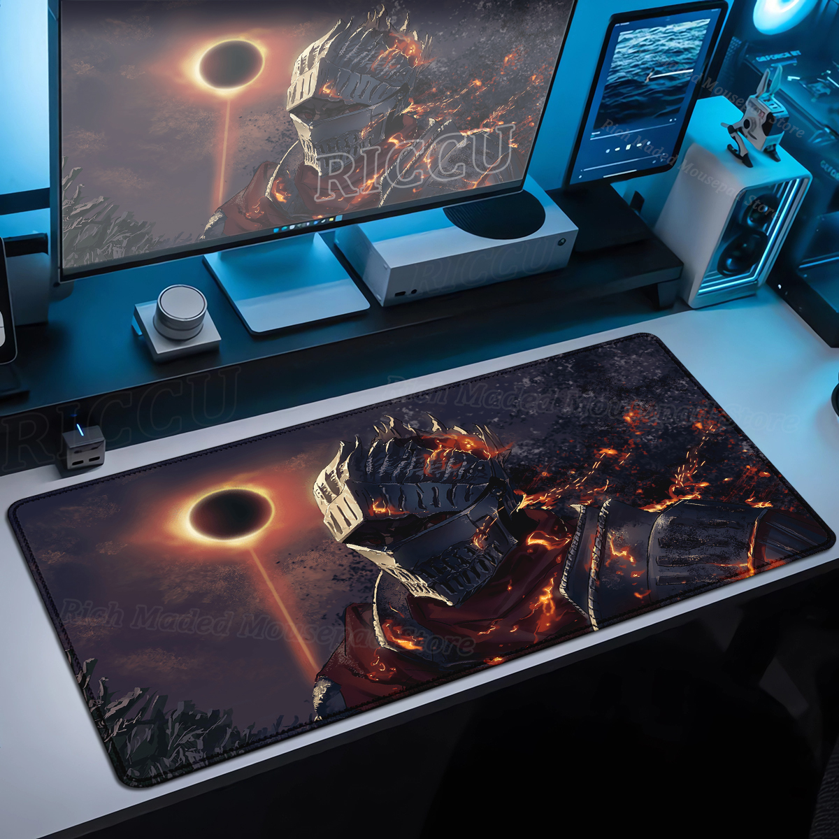 Game Xxl Mousepad Dark Souls M - огляд і ціна Desk Setup Dark