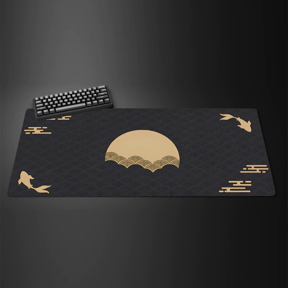 Japanese Red Sun Mouse Pad Bla - огляд і ціна Desk Setup Red
