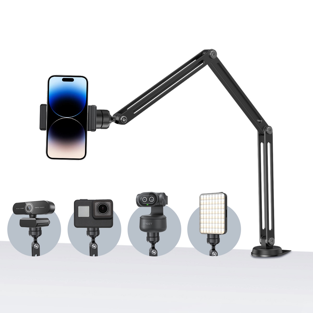 EMEET Adjustable Boom Arm 1.5K - огляд і ціна Desk Setup Streaming