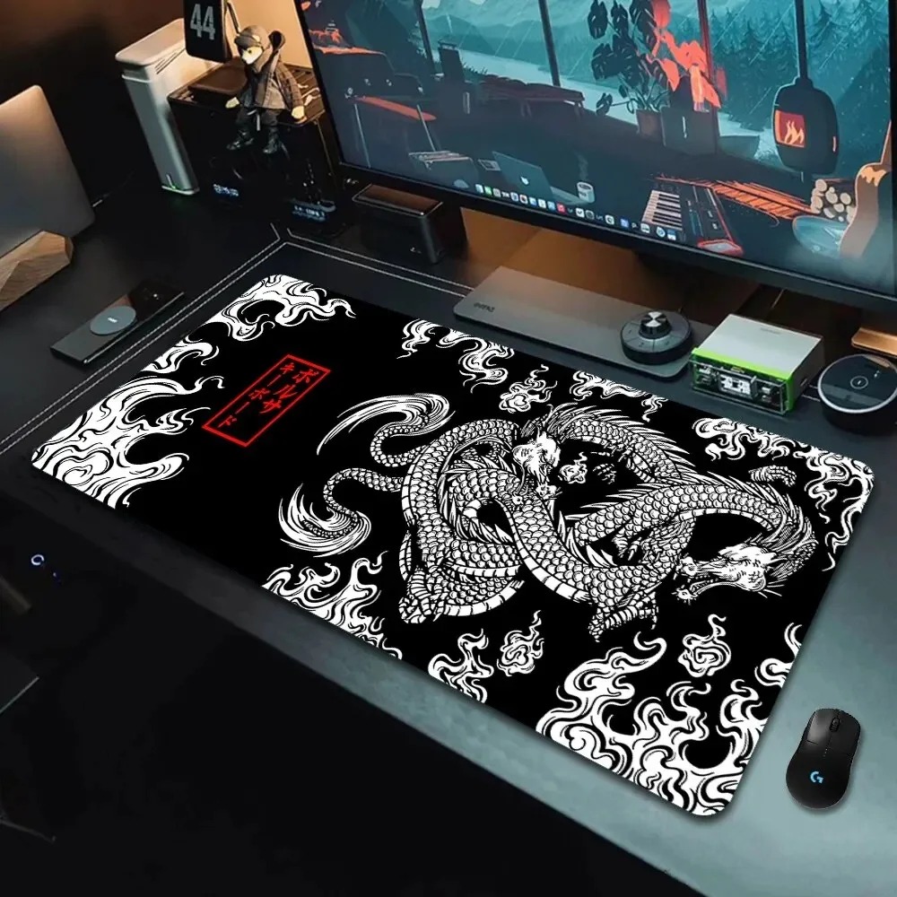 Gaming Mouse Pad Black White C - огляд і ціна Desk Setup Black And White