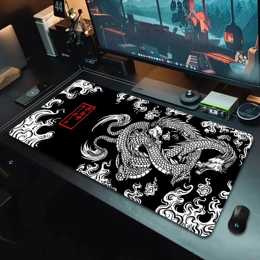 Gaming Mouse Pad Black White C - огляд і ціна Desk Setup Black And White