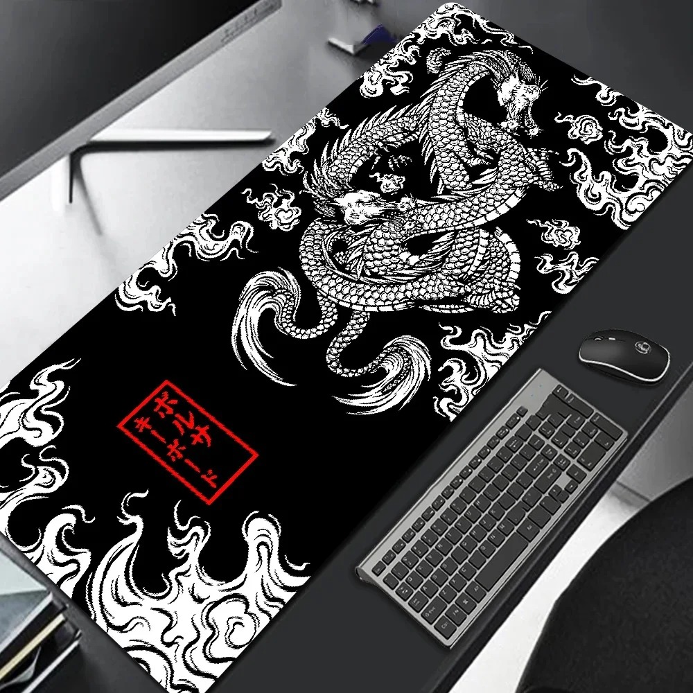 Gaming Mouse Pad Black White C - огляд і ціна Desk Setup Black And White