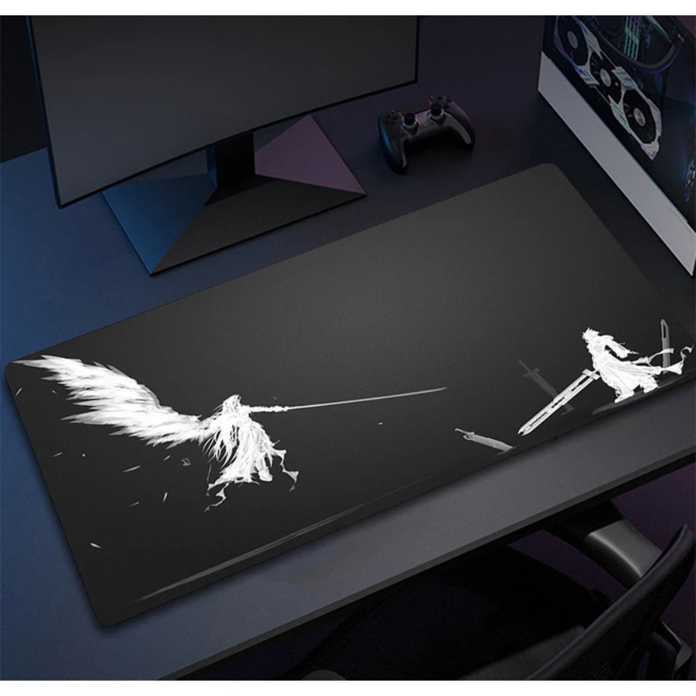 Large Oversized Black White Ar - огляд і ціна Desk Setup Black And White