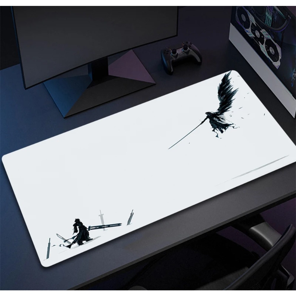 Large Oversized Black White Ar - огляд і ціна Desk Setup Black And White