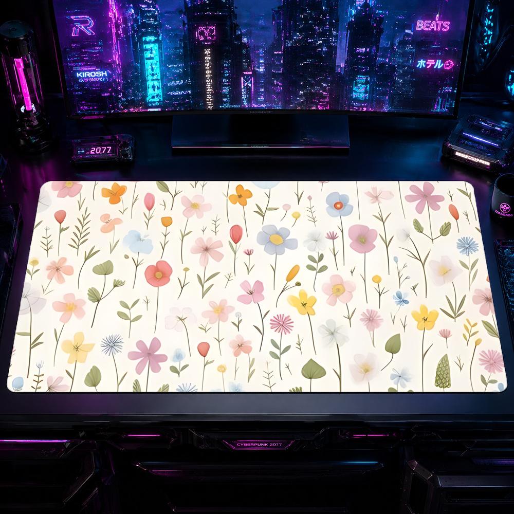 Gaming Mouse Pad Floral GGentl - огляд і ціна Desk Setup Pc And Laptop