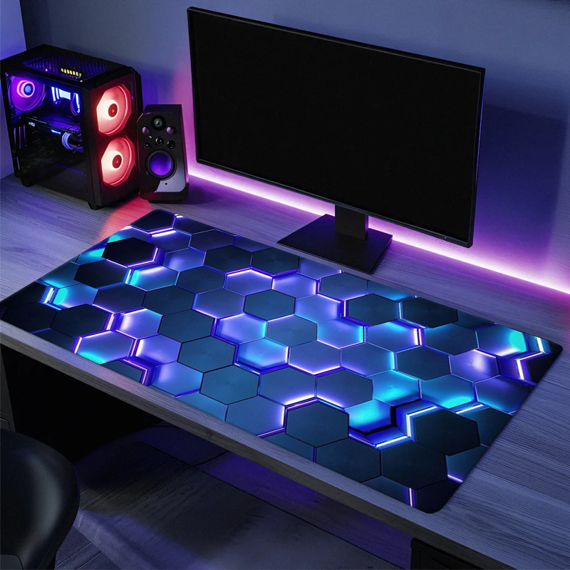 Large gaming Mouse Pad Big Red - огляд і ціна Desk Setup Red