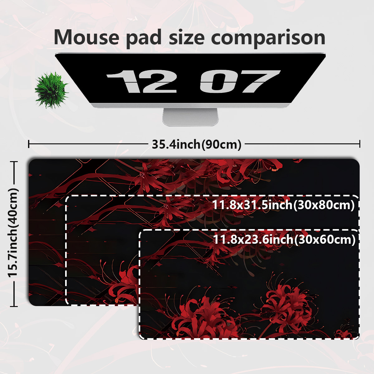 1pc Bana Extended Gaming Mouse - огляд і ціна Desk Setup Red