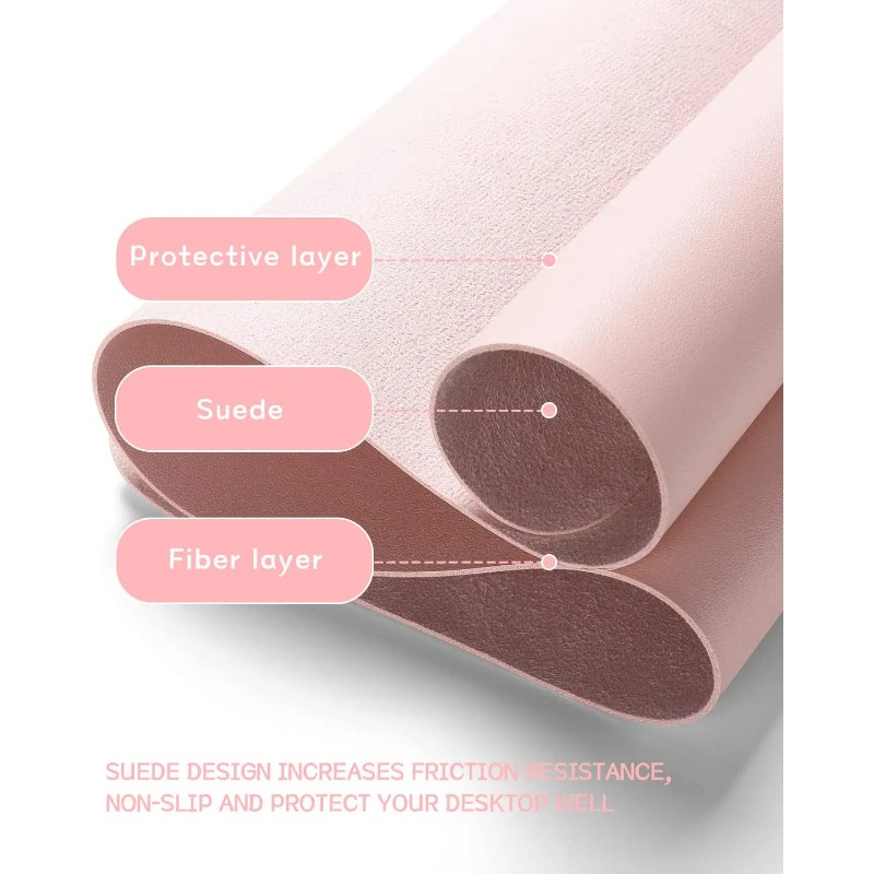 Desk Mat Waterproof PVC Mouse  - огляд і ціна Desk Pad Leather Large