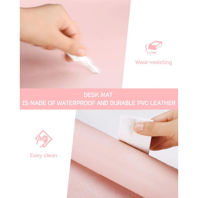 Desk Mat Waterproof PVC Mouse  - огляд і ціна Desk Pad Leather Large