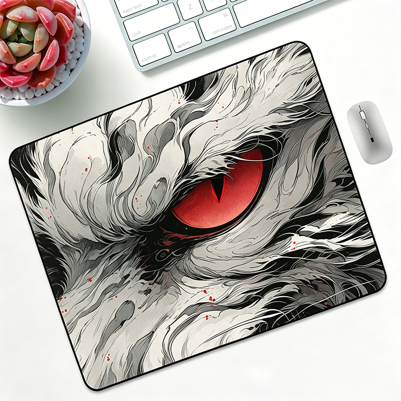 Rubber Gaming Mouse Pad 26x21c - огляд і ціна Desk Setup Red