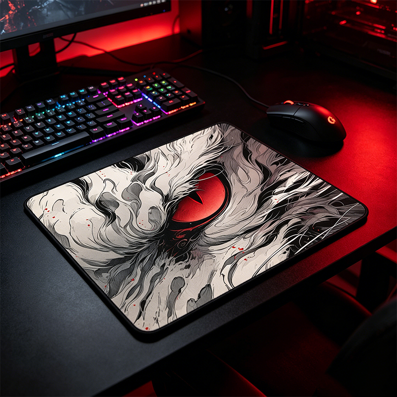 Rubber Gaming Mouse Pad 26x21c - огляд і ціна Desk Setup Red
