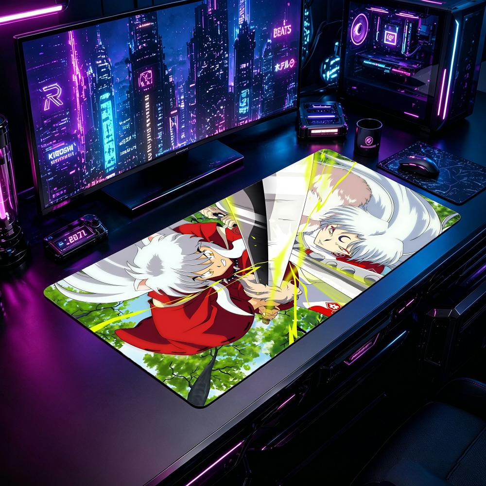 Gaming Mouse Pad Anime IInuyas - огляд і ціна Desk Setup Pc And Laptop