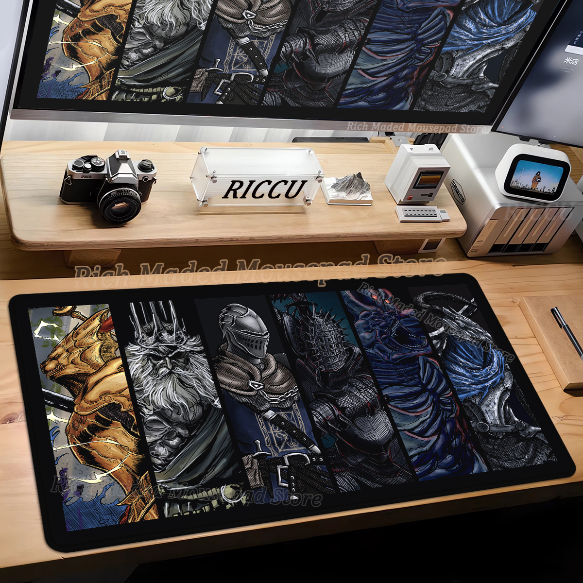 Gamer Large Mouse Pad Dark Sou - огляд і ціна Desk Setup Dark