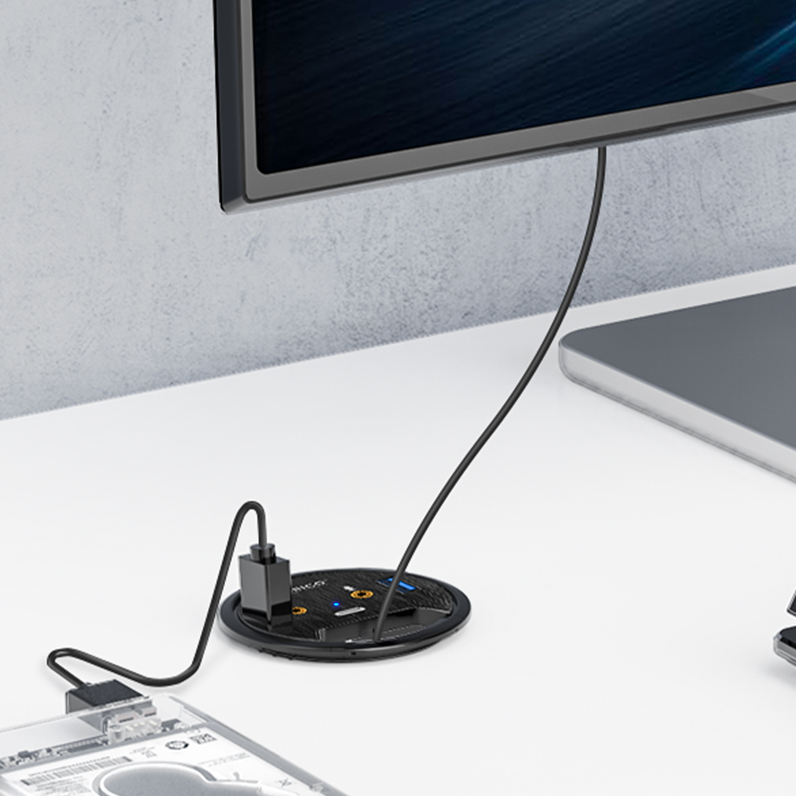 ORICO Desktop Grommet USB 3.0  - огляд і ціна Desk Setup Hub