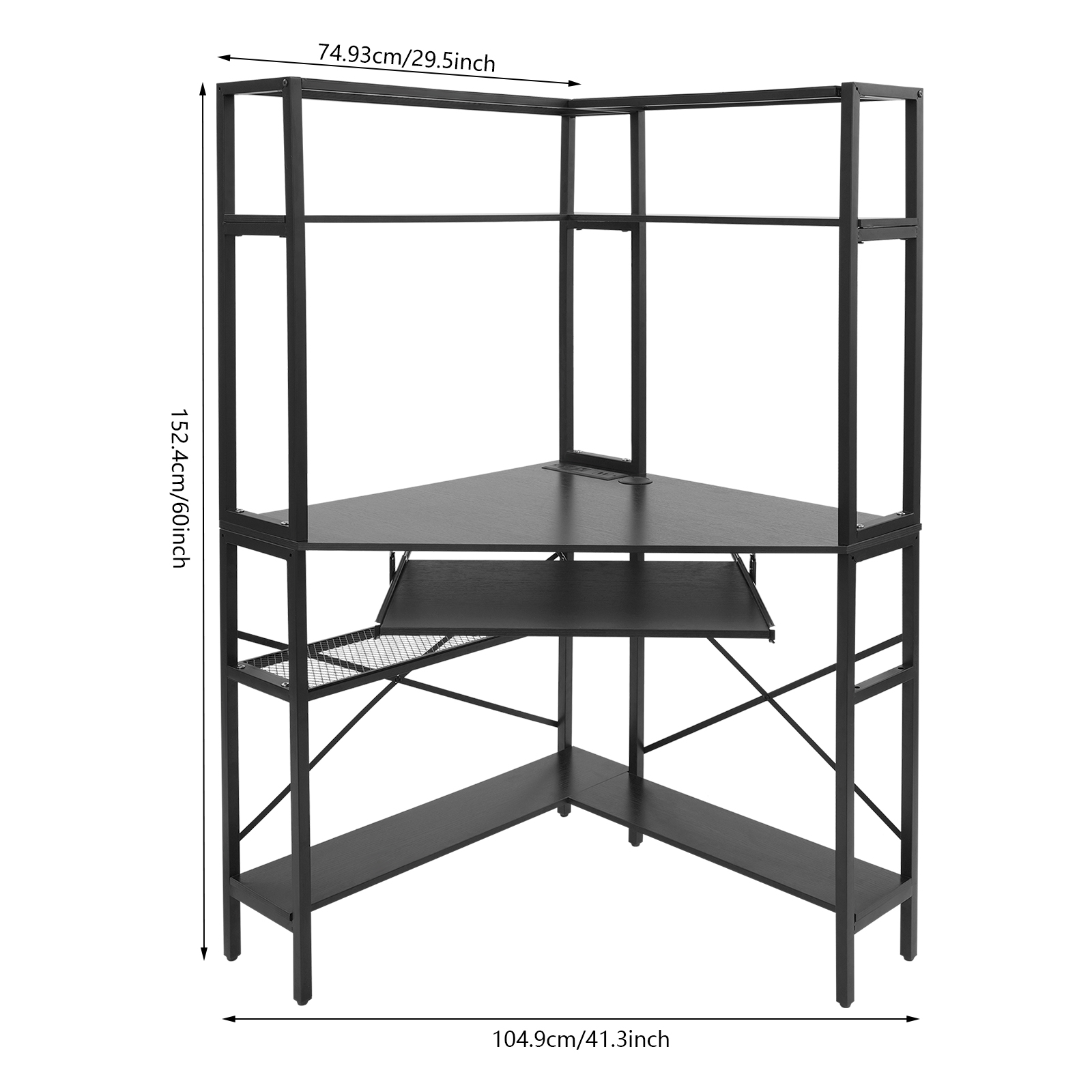 Triangular Corner Computer Des - огляд і ціна Desk Setup Small Room