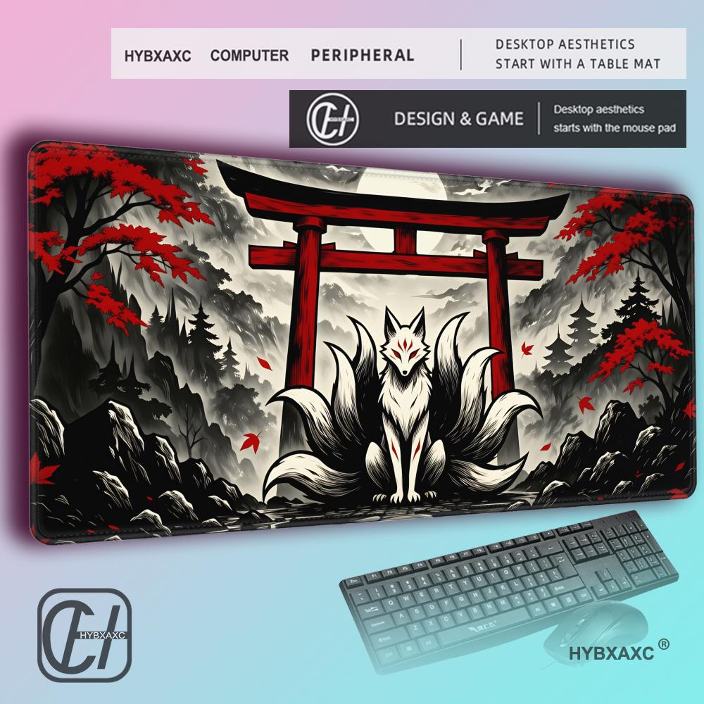 HYBXAXC White Fox Spirit Gamin - огляд і ціна Desk Setup Red