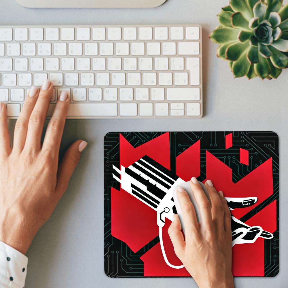 HYBXAXC  Cyberpunk Tech Hand B - огляд і ціна Desk Setup Red