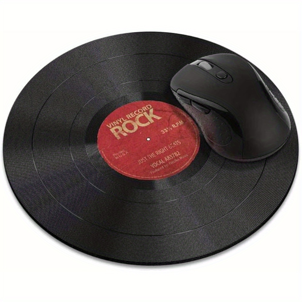 Non-Slip Round Mousepad Vintag - огляд і ціна Desk Setup Red