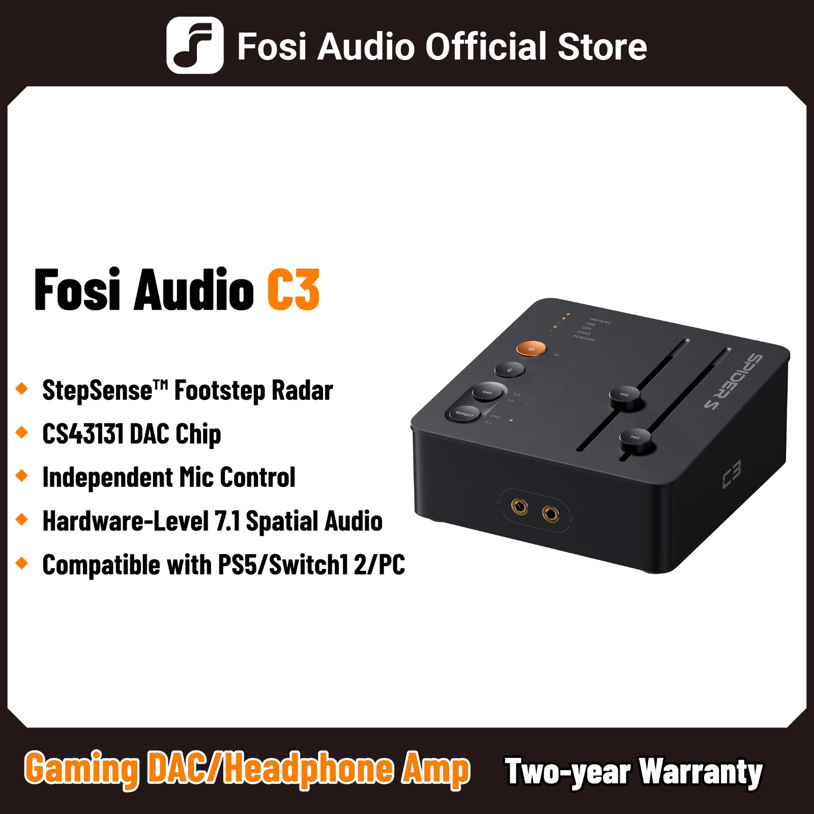 Fosi Audio C3 Gaming DAC Headp - огляд і ціна Desk Hifi Setup