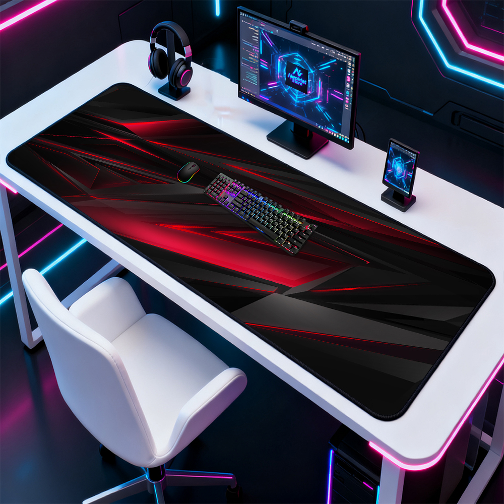 Xxxl Mouse Pad Gamer Setup Dec - огляд і ціна Desk Setup Red