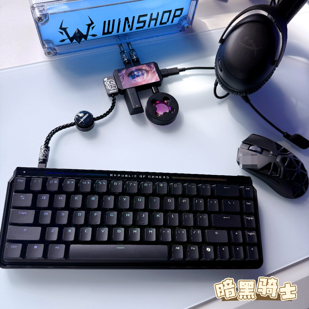 WINSHOP Gaming USB HUB 2-in-1  - огляд і ціна Desk Setup Hub