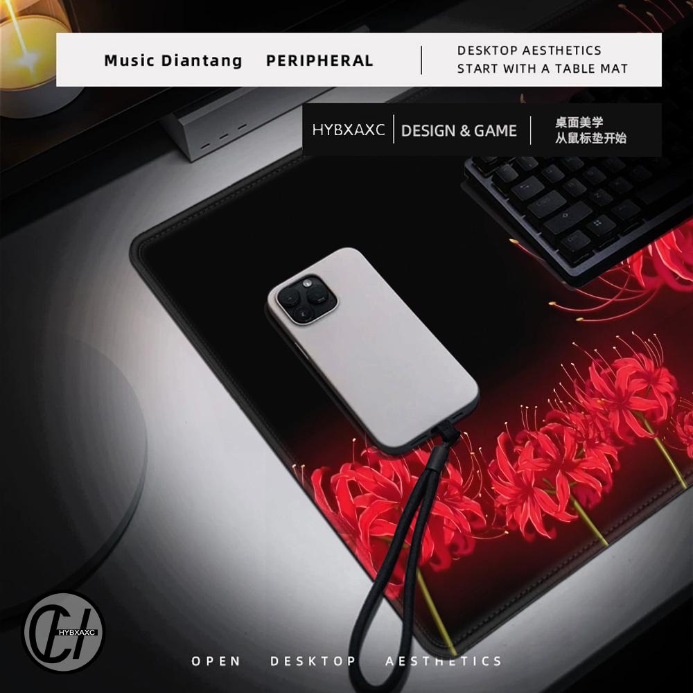 Red Spider Lily Mouse Pad Desk - огляд і ціна Desk Setup Red