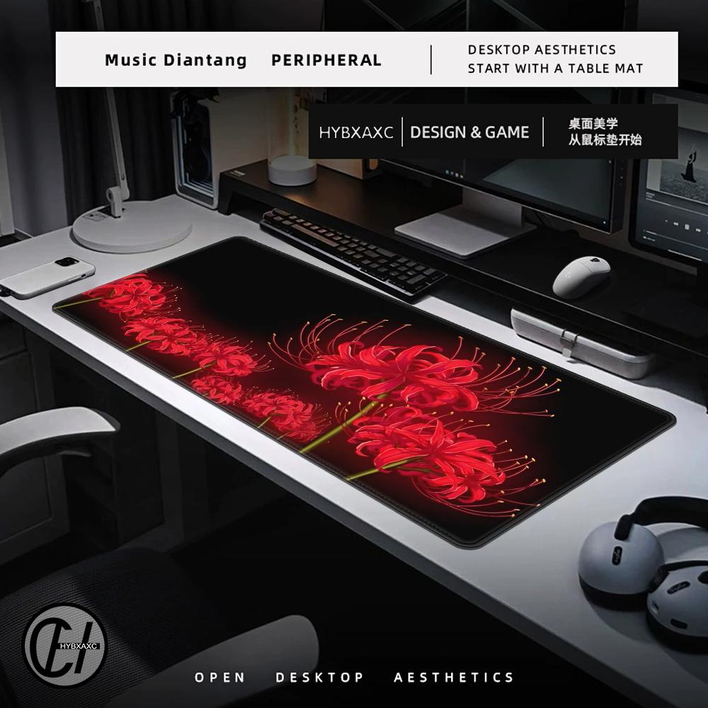 Red Spider Lily Mouse Pad Desk - огляд і ціна Desk Setup Red