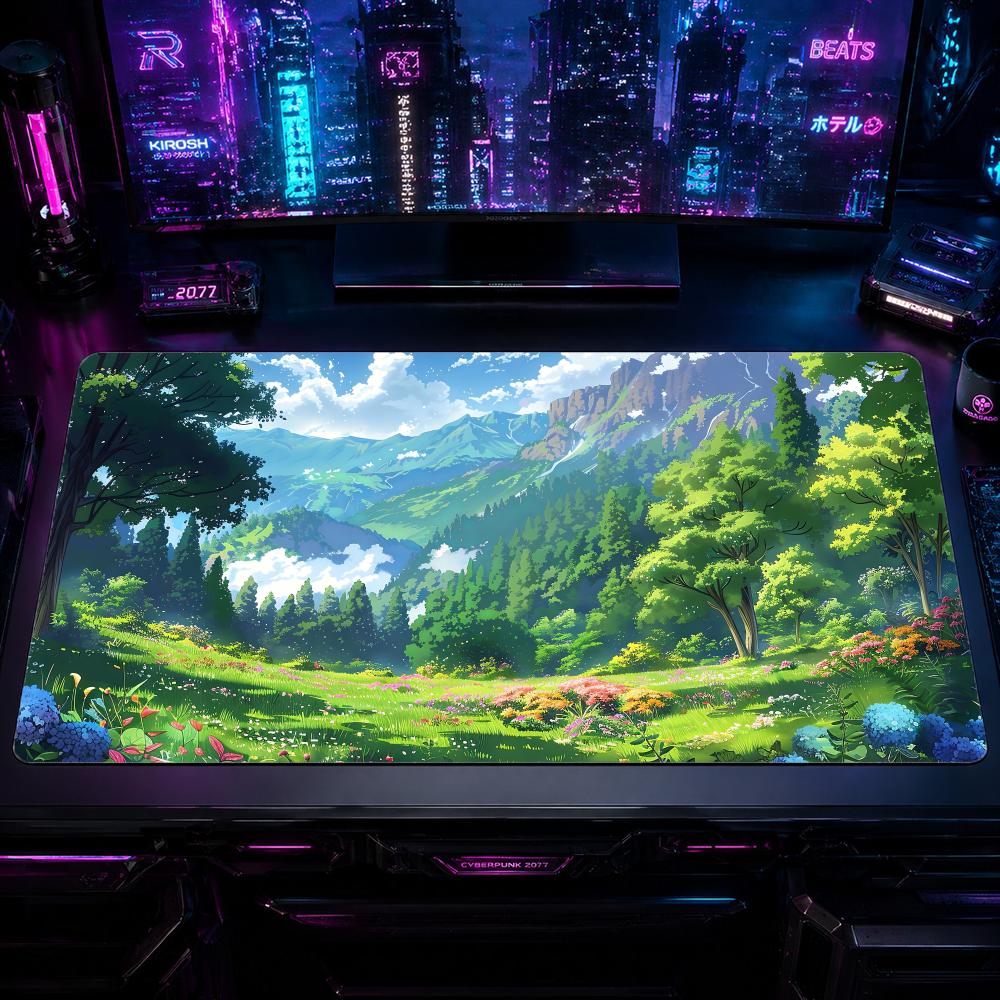 Nature MMountains and forestse - огляд і ціна Desk Setup Pc And Laptop