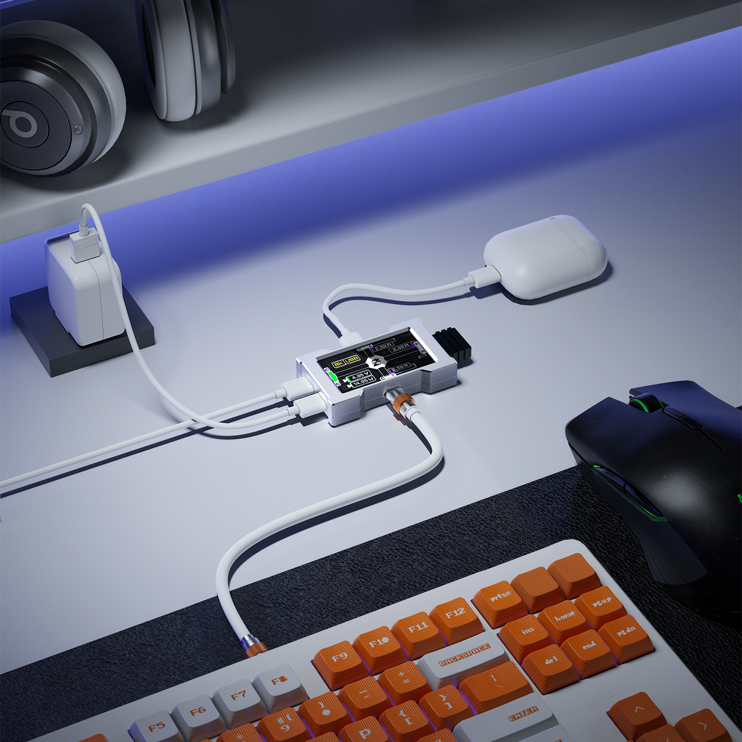 HMLAB ZNEO Gaming USB Hub - 2- - огляд і ціна Desk Setup Hub