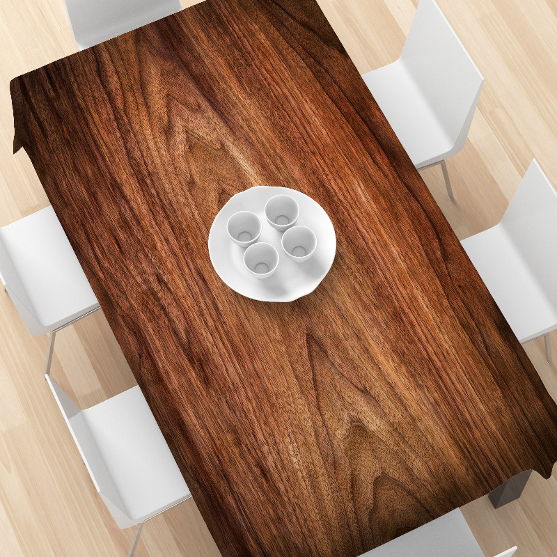 Elegant Dark Wood Grain Tablec - огляд і ціна Desk Setup Dark