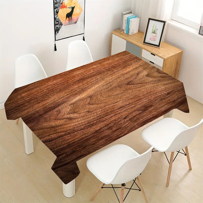 Elegant Dark Wood Grain Tablec - огляд і ціна Desk Setup Dark